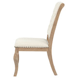 Brockway Upholstered Dining Chair Barley Brown (Set of 2) - Tampa Furniture Outlet