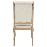 Brockway Upholstered Dining Chair Barley Brown (Set of 2) - Tampa Furniture Outlet