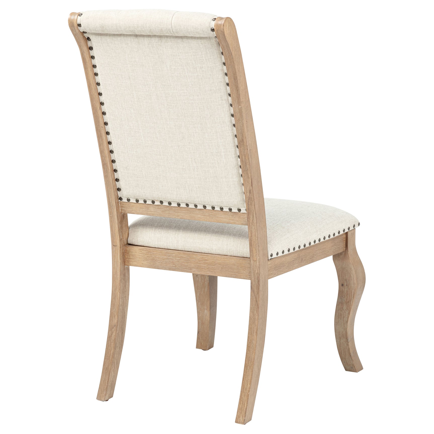 Brockway Upholstered Dining Chair Barley Brown (Set of 2) - Tampa Furniture Outlet