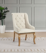 Brockway Upholstered Arm Chair Barley Brown (Set of 2) - Tampa Furniture Outlet