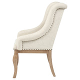 Brockway Upholstered Arm Chair Barley Brown (Set of 2) - Tampa Furniture Outlet