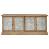 Brockway 4-door Dining Sideboard Buffet Cabinet Barley Brown - Tampa Furniture Outlet