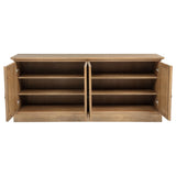 Brockway 4-door Dining Sideboard Buffet Cabinet Barley Brown - Tampa Furniture Outlet