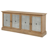 Brockway 4-door Dining Sideboard Buffet Cabinet Barley Brown - Tampa Furniture Outlet