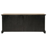 Brockway 4-door Dining Sideboard Buffet Cabinet Barley Brown - Tampa Furniture Outlet