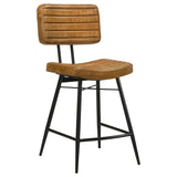 Partridge 5-piece Counter Dining Set Sheesham and Camel - Tampa Furniture Outlet