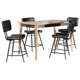 Partridge 5-piece Counter Dining Set Sheesham and Espresso - Tampa Furniture Outlet