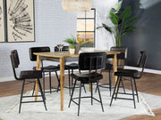 Tampa Furniture Outlet - Coaster - Partridge 7-piece Counter Dining Set Sheesham and Espresso - 110578-S7E