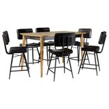 Partridge 7-piece Counter Dining Set Sheesham and Espresso - Tampa Furniture Outlet