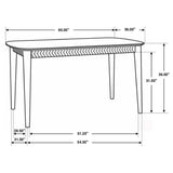 Partridge 7-piece Counter Dining Set Sheesham and Espresso - Tampa Furniture Outlet