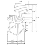 Partridge 7-piece Counter Dining Set Sheesham and Espresso - Tampa Furniture Outlet