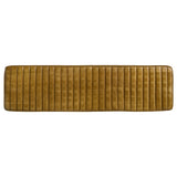 Misty Leather Upholstered Dining Bench Antique Camel - Tampa Furniture Outlet