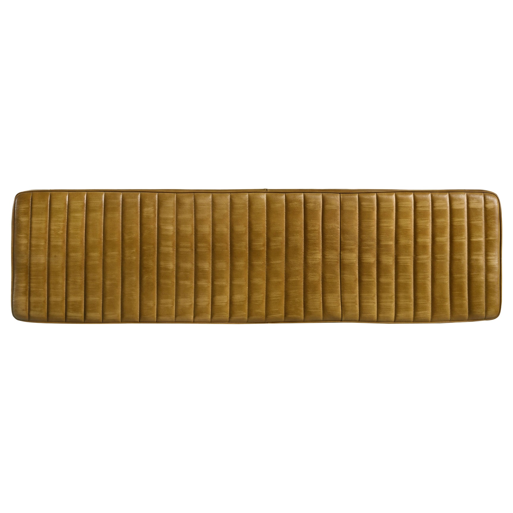 Misty Leather Upholstered Dining Bench Antique Camel - Tampa Furniture Outlet