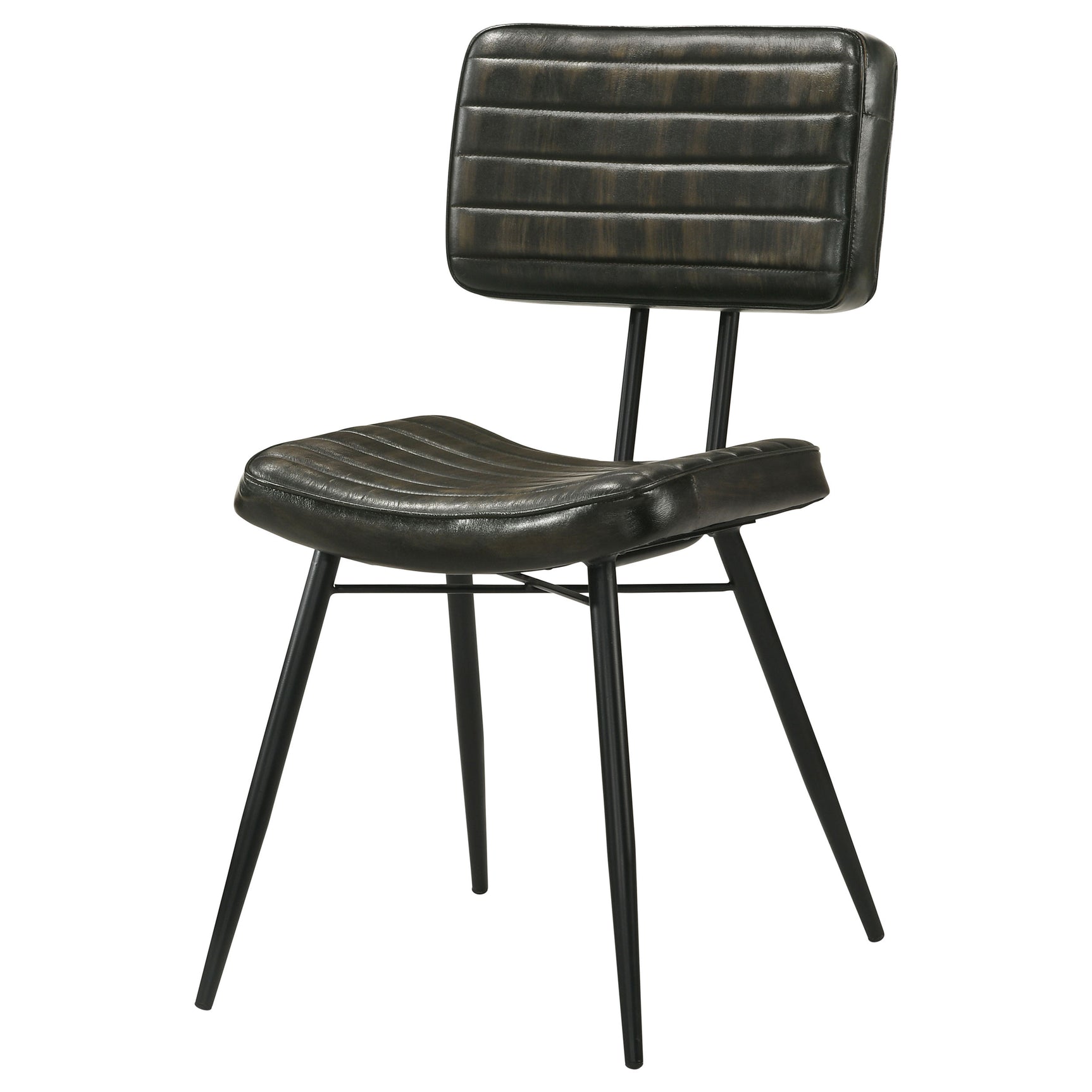 Misty Leather Upholstered Dining Chair Espresso (Set of 2) - Tampa Furniture Outlet