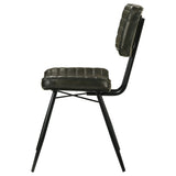 Misty Leather Upholstered Dining Chair Espresso (Set of 2) - Tampa Furniture Outlet