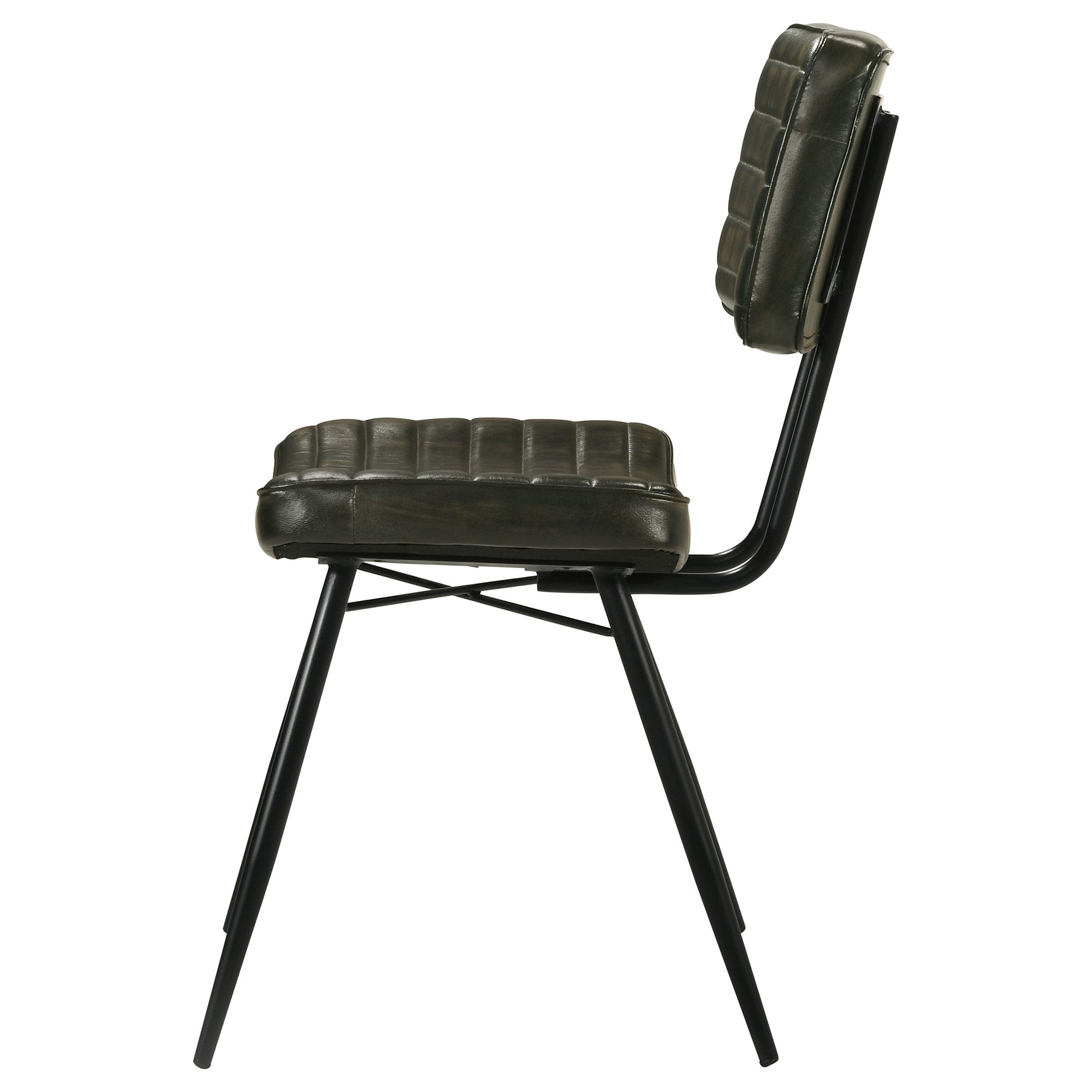 Misty Leather Upholstered Dining Chair Espresso (Set of 2) - Tampa Furniture Outlet