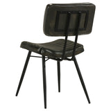 Misty Leather Upholstered Dining Chair Espresso (Set of 2) - Tampa Furniture Outlet