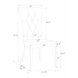 Kerwin 5-piece Rectangular Dining Table Set Grey and Chrome - Tampa Furniture Outlet