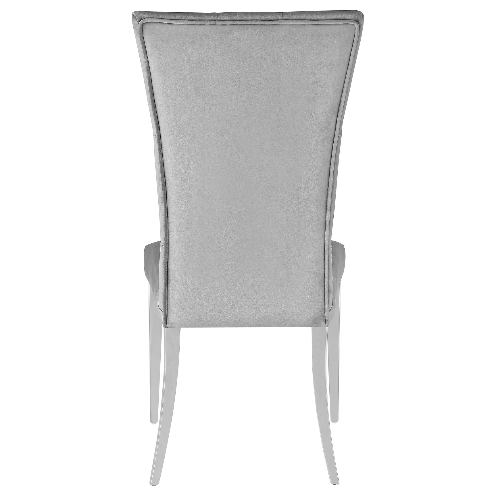 Kerwin Velvet Upholstered Dining Side Chair Grey (Set of 2) - Tampa Furniture Outlet