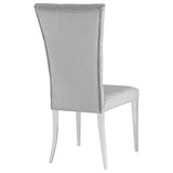 Kerwin Velvet Upholstered Dining Side Chair Grey (Set of 2) - Tampa Furniture Outlet