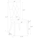 Kerwin Velvet Upholstered Dining Side Chair Grey (Set of 2) - Tampa Furniture Outlet