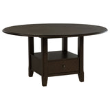 Twyla 5-piece 60-inch Round Wood Dining Table Set Dark Cocoa - Tampa Furniture Outlet