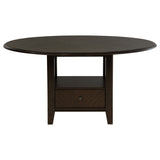 Twyla 5-piece 60-inch Round Wood Dining Table Set Dark Cocoa - Tampa Furniture Outlet