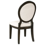 Twyla Oval Back Dining Side Chair Dark Cocoa (Set of 2) - Tampa Furniture Outlet