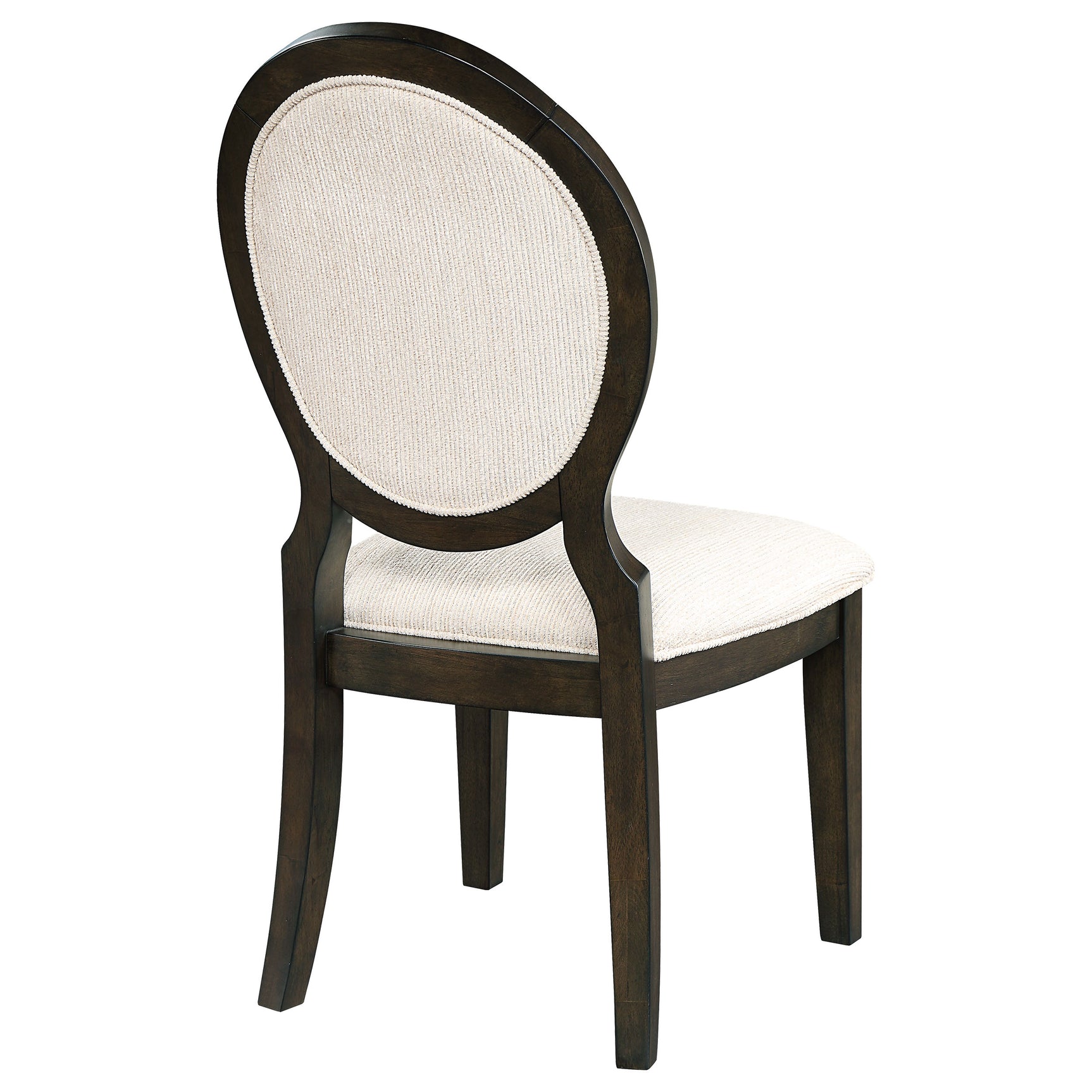 Twyla Oval Back Dining Side Chair Dark Cocoa (Set of 2) - Tampa Furniture Outlet