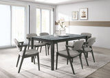Stevie Padded Wood Dining Arm Chair Black (Set of 2) - Tampa Furniture Outlet