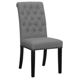 Alana Fabric Upholstered Dining Side Chair Grey (Set of 2) - Tampa Furniture Outlet