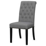Alana Fabric Upholstered Dining Side Chair Grey (Set of 2) - Tampa Furniture Outlet
