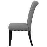Alana Fabric Upholstered Dining Side Chair Grey (Set of 2) - Tampa Furniture Outlet