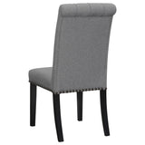 Alana Fabric Upholstered Dining Side Chair Grey (Set of 2) - Tampa Furniture Outlet