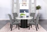 Alana Fabric Upholstered Dining Side Chair Grey (Set of 2) - Tampa Furniture Outlet