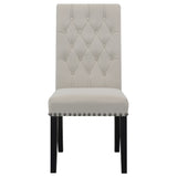 Alana Velvet Upholstered Dining Side Chair Sand (Set of 2) - Tampa Furniture Outlet