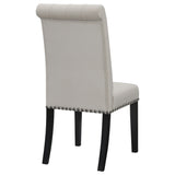 Alana Velvet Upholstered Dining Side Chair Sand (Set of 2) - Tampa Furniture Outlet