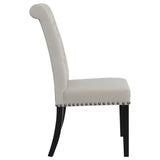 Alana Velvet Upholstered Dining Side Chair Sand (Set of 2) - Tampa Furniture Outlet