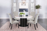 Alana Velvet Upholstered Dining Side Chair Sand (Set of 2) - Tampa Furniture Outlet