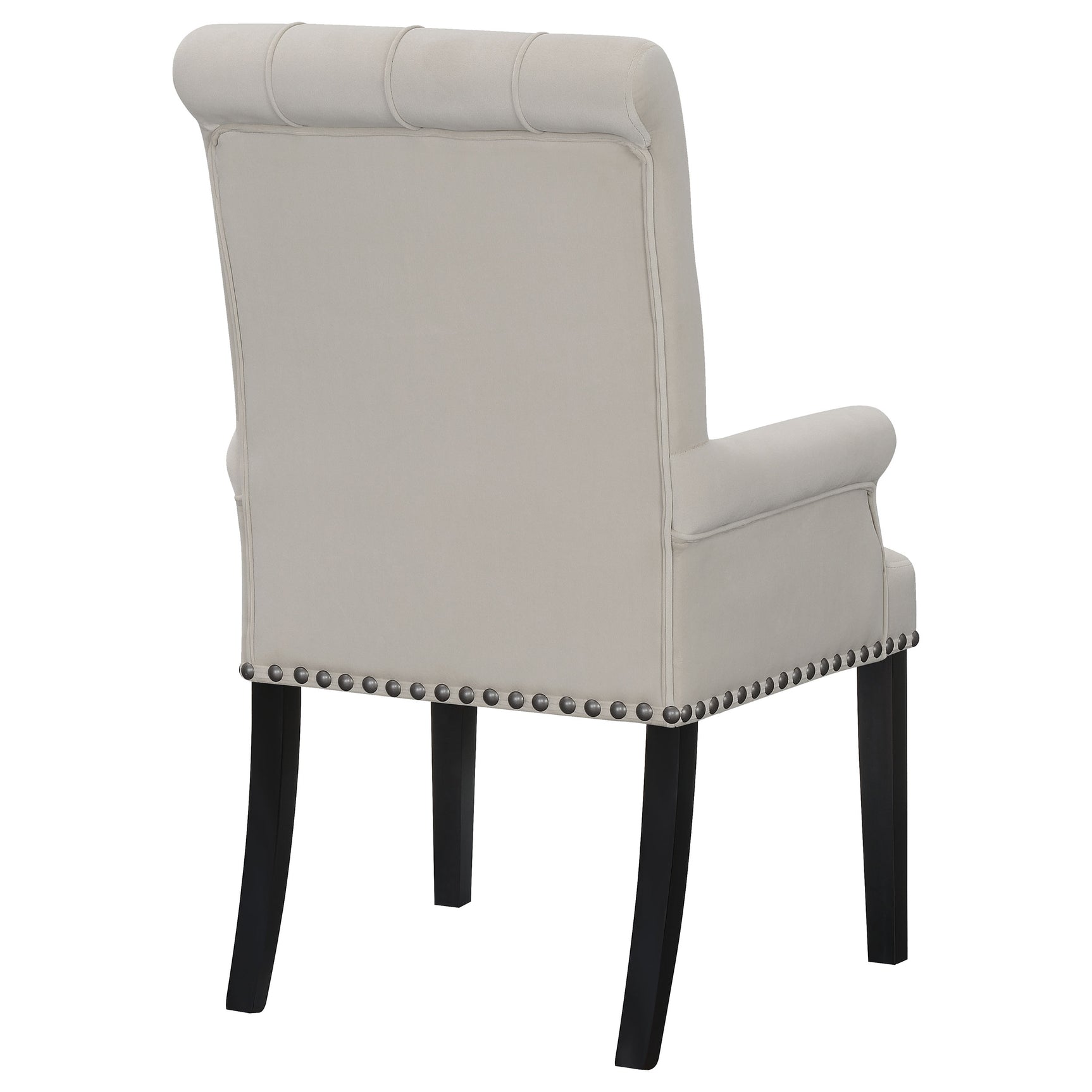Alana Velvet Upholstered Dining Arm Chair Sand - Tampa Furniture Outlet