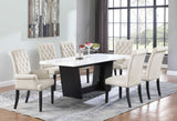 Alana Velvet Upholstered Dining Arm Chair Sand - Tampa Furniture Outlet