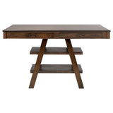 Dewey 5-piece Rectangular Dining Table Set Walnut - Tampa Furniture Outlet
