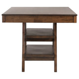 Dewey Rectangular 60-inch Counter Height Dining Table Walnut - Tampa Furniture Outlet