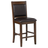Dewey Upholstered Counter Chair Walnut (Set of 2) - Tampa Furniture Outlet