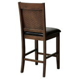 Dewey Upholstered Counter Chair Walnut (Set of 2) - Tampa Furniture Outlet