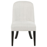 Leandro Upholstered Dining Side Chair Cream (Set of 2)