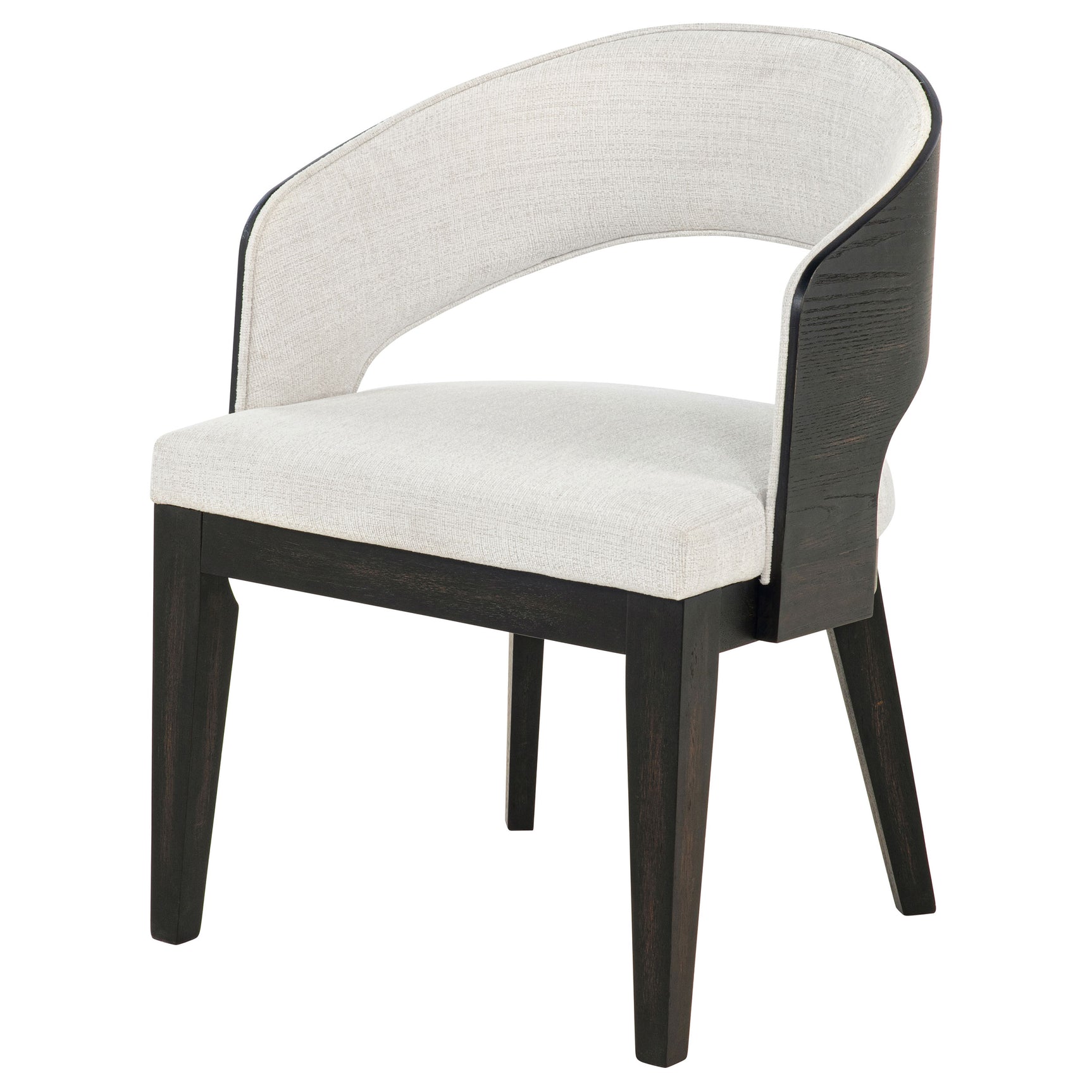 Leandro Upholstered Dining Arm Chair Cream (Set of 2)