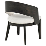 Leandro Upholstered Dining Arm Chair Cream (Set of 2)