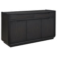Tampa Furniture Outlet - Coaster - Leandro 2-drawer Dining Sideboard Server Burnished Black - 115395