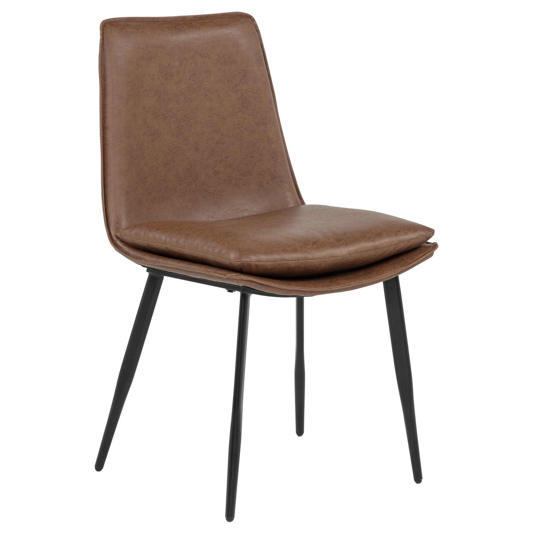 Ortega Upholstered Dining Side Chair Coffee (Set of 2) - Tampa Furniture Outlet